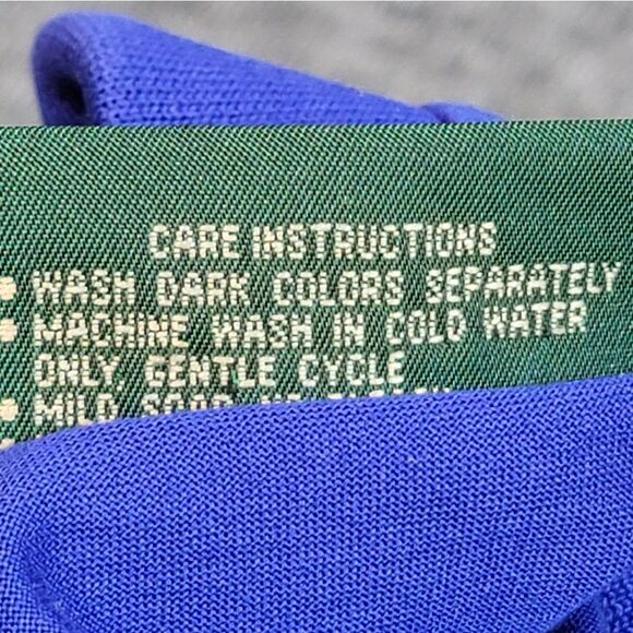 Vtg Masters × Augusta Amen Corner Mens Size XL Golf Tennis Polo Shirt Blue - Picture 6 of 13